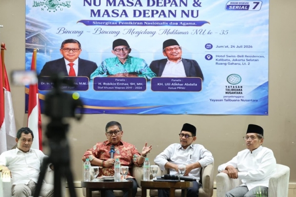 Jelang Muktamar, Hasto Kristiyanto Ingatkan agar Siapapun Harus Menjaga Keutuhan NU
