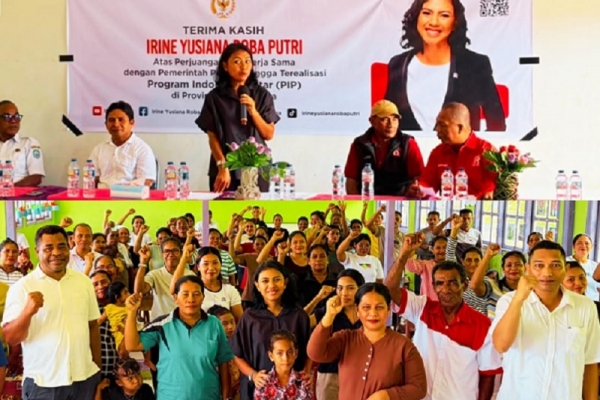 Irine Yusiana Roba Serahkan Beasiswa PIP di Halmahera Timur, Mencakup 7.129 Siswa Se-Maluku Utara