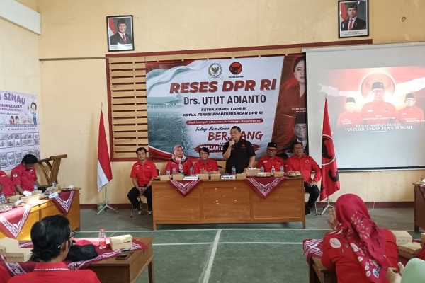 ‎Reses di Kebumen, Utut Adianto Ajak Kader PDI Perjuangan Bergerak Satu Rampak Barisan ‎