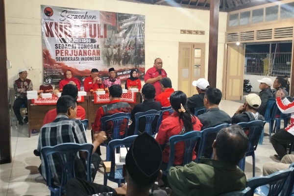 Warisi "Api" Kudatuli, DPC PDI Perjuangan Sleman Ingatkan Kader Muda Tak Tergoda Politik Pragmatis