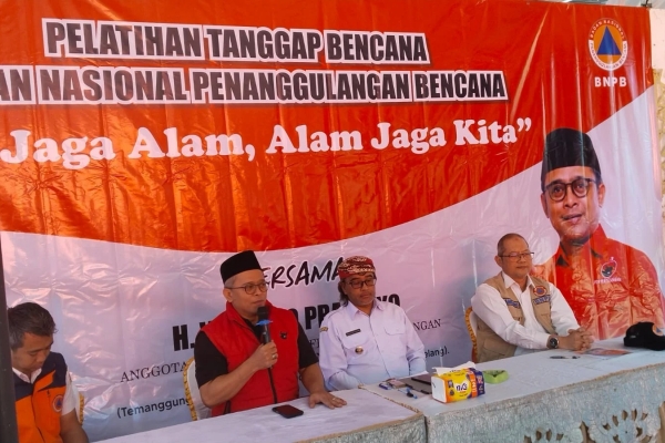 Buka Pelatihan BNPB di Temanggung, Wibowo Tegaskan Logistik & Sinergi Kunci Utama Penanganan Bencana