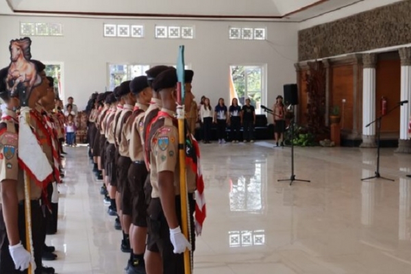 Bupati Buleleng Berangkatkan 31 Pramuka Garuda Jadi Kekuatan Kontingen di Jamnas XII