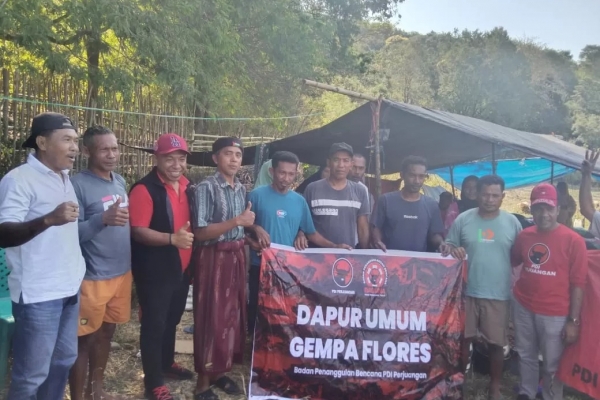 Guncang Manggarai Timur, PDI Perjuangan Dirikan 22 Dapur Umum untuk Korban Gempa Flores