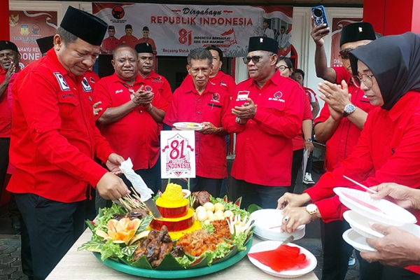 Peringatan HUT ke-81 RI di Papua Diwarnai Haru, Kader PDI Perjuangan Kirim Doa untuk Warga NTT