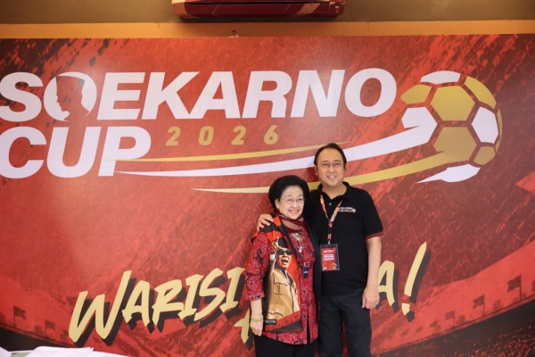 Megawati Didampingi Prananda Prabowo Saksikan Final Banteng Jabar vs Bali di Soekarno Cup 2026