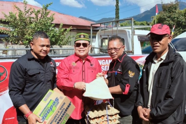 Untuk Korban Gempa di Flores, PDI Perjuangan Sumatera Selatan Salurkan Bantuan Rp200 Juta 