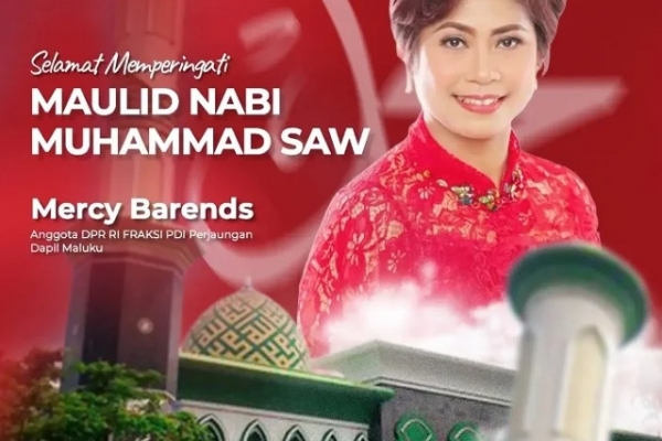 Maulid Nabi 1448 H, Mercy Barends Ajak Teladani Akhlak Rasulullah dan Perkuat Nilai-Nilai Kemanusiaan