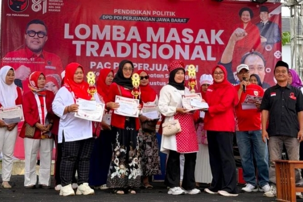 Lestarikan Kuliner Nusantara, PAC PDI Perjuangan Sawangan Gelar Lomba Masak Tradisional antar-Posyandu