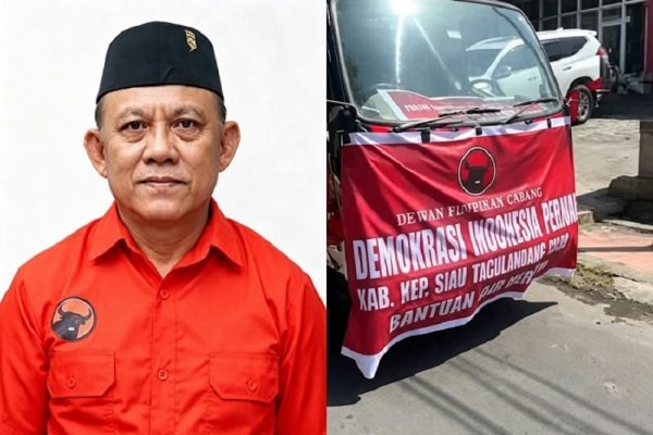 Kerahkan Tiga Armada Air, PDI Perjuangan Sitaro Bantu Warga Hadapi Krisis Air Bersih