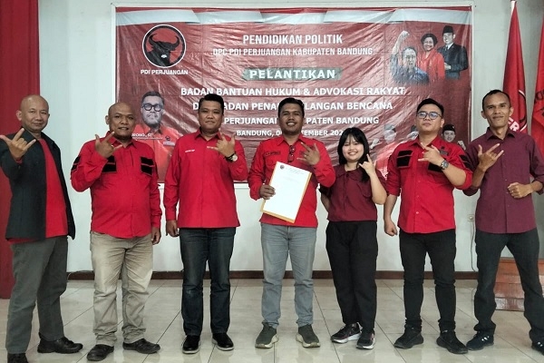 SK Diterbitkan, BBHAR PDI Perjuangan Kabupaten Bandung Siap Jalankan Tugas Partai dan Ideologis