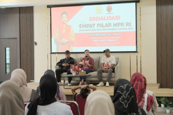 Tegaskan Empat Pilar Harga Mati, Vita Ervina Minta Warga Bersatu Jaga Keutuhan Bangsa