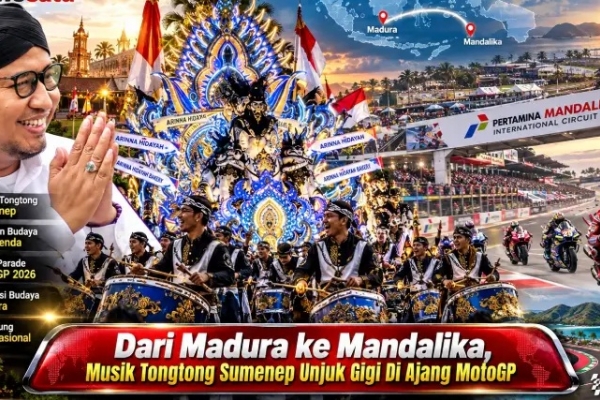 Sumenep Ikut Sertakan Musik Tongtong Angin Ribut dalam MotoGP Mandalika 2026