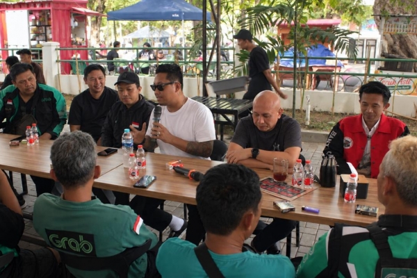 Makan Bareng Ojol, Rais Abdillah: BMI Bangka Belitung Komit Kawal Aspirasi