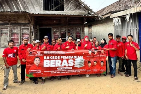 Rudianto Tjen Salurkan 35 Ton Beras Untuk Warga Bangka Belitung, Dimulai dari Bangka Selatan