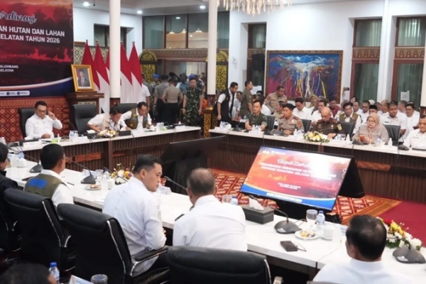 Bupati Banyuasin Sambut Baik Penerapan Teknologi Untuk Atasi Kabut Asap Karhutla Sumsel 
