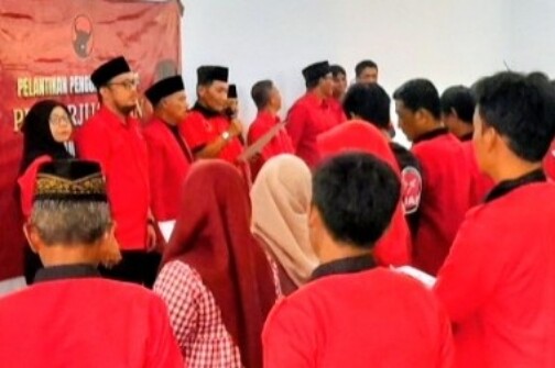 Konsolidasi Rampung, 17 Pengurus Ranting Se-Kecamatan Panekan Magetan Dilantik