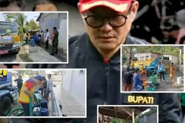 Joune Ganda Komitmen Penuhi Kebutuhan Air Bersih Masyarakat Terdampak Kekeringan