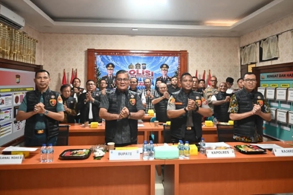 Bupati Nias Selatan Ikuti Deklarasi Sumut Tolak Narkoba Secara Daring