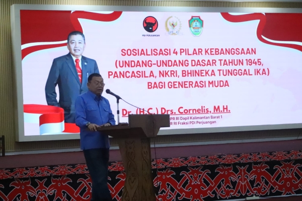 Sosialisasi Empat Pilar MPR RI di Landak, Cornelis Ajak Mahasiswa Berpikir Kritis