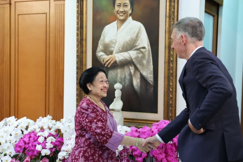 Megawati Soekarnoputri Terima Dubes Jerman Bahas Geopolitik