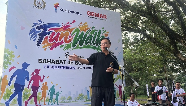 Kampanyekan Tubuh Bugar dan Kebersamaan, Sofyan Tan Gelar 