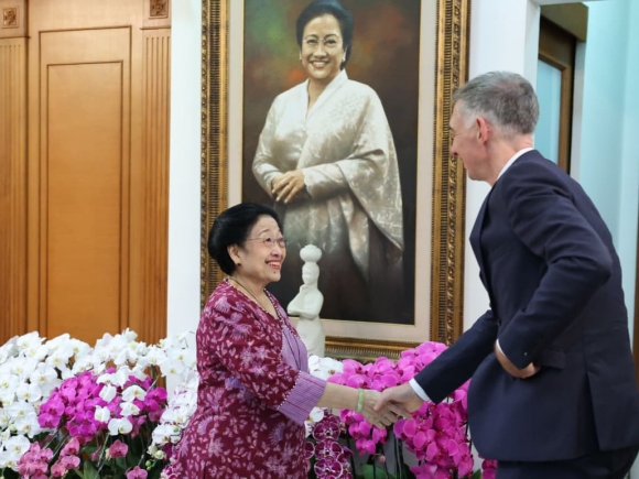 Megawati Soekarnoputri Terima Dubes Jerman Bahas Geopolitik