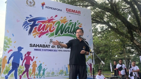 Kampanyekan Tubuh Bugar dan Kebersamaan, Sofyan Tan Gelar 