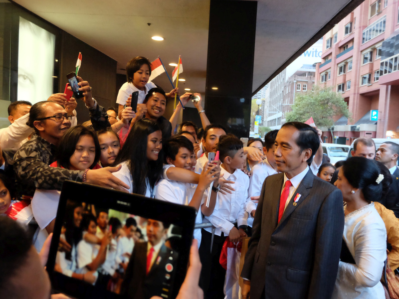 Warga Indonesia di Australia Antusias Sambut Jokowi