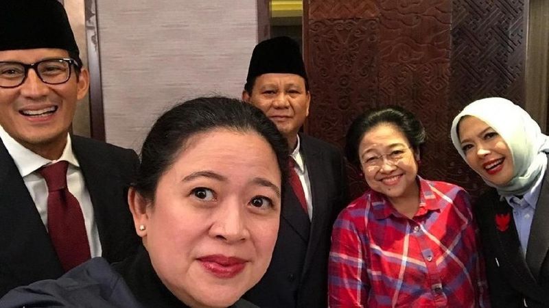 Datangi Debat Pilpres, Megawati Foto Bersama Prabowo