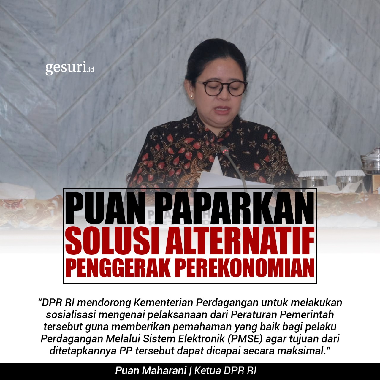 Puan Paparkan Solusi Alternatif Penggerak Perekonomian