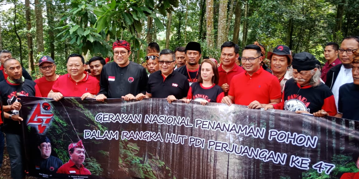Jaga Hutan, DPD PDI Perjuangan Jabar Bentuk Jawara