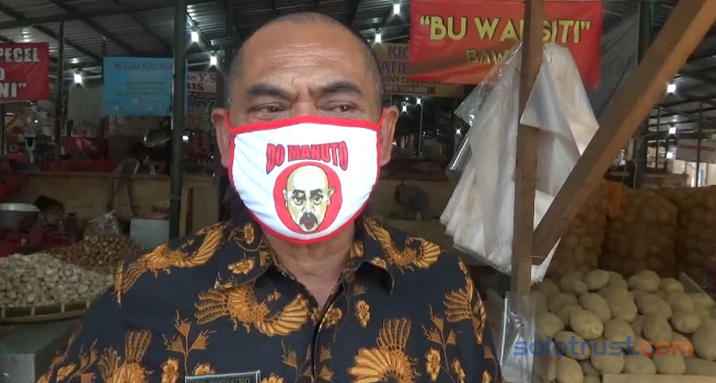 Rudy Minta Pedagang di Pasar Tradisional Selalu Pakai Masker