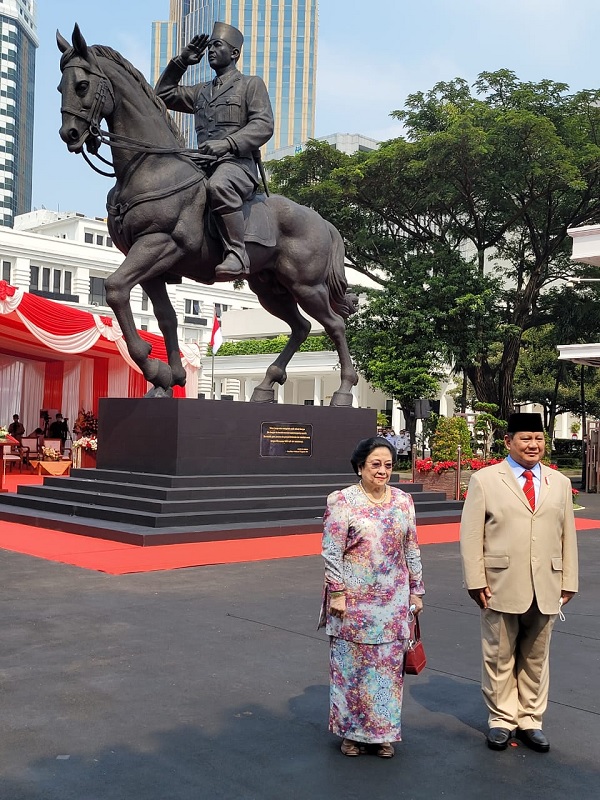 Resmikan Patung Bung Karno, Ini Kata Megawati & Prabowo