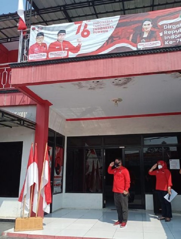 PDI Perjuangan Kabupaten Purwakarta Upacara HUT RI ke-76 