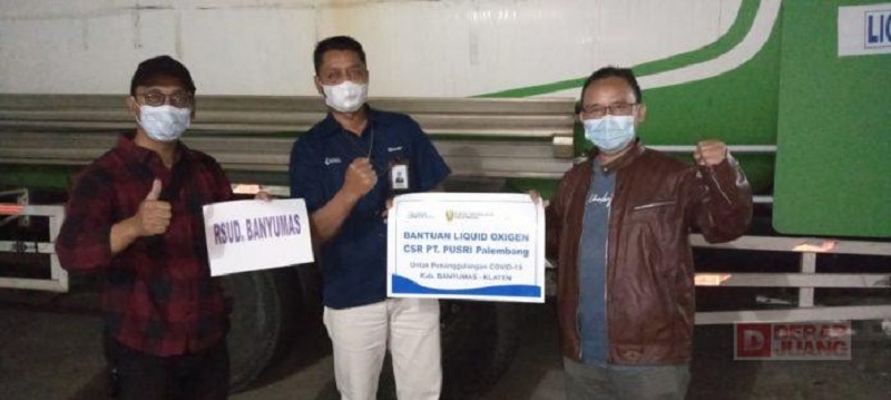 Sunarna Gercep Bantu Oksigen ke 3 RS di Kabupaten Banyumas