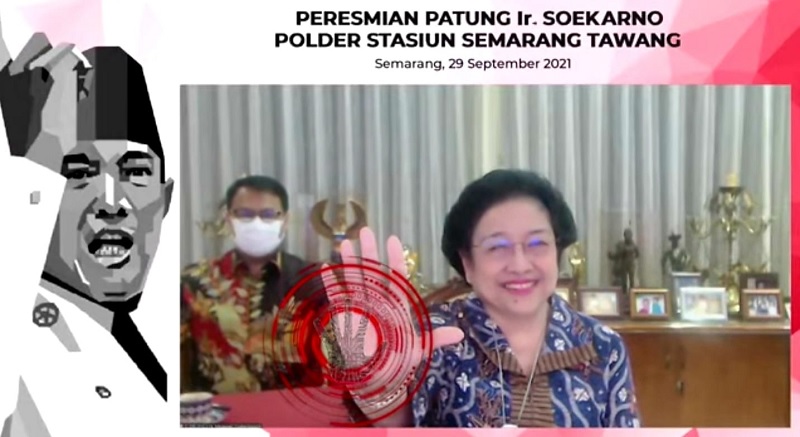 Resmikan Patung Bung Karno di Semarang, Megawati Terharu 