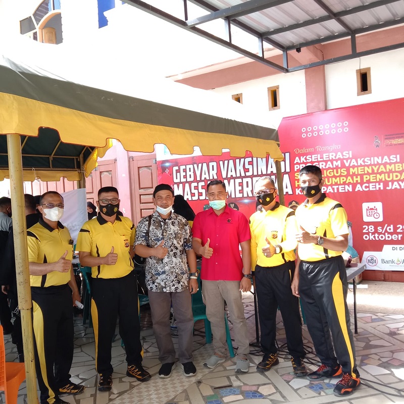 PDI Perjuangan Aceh Jaya Dukung Upaya Vaksinasi Masyarakat 