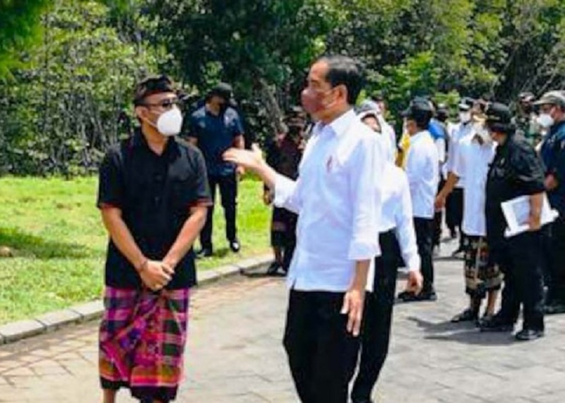 Jaya Negara Dampingi Jokowi Tinjau Hutan Konservasi Mangrove