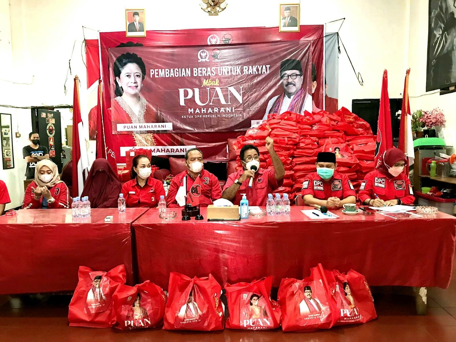 Rano Salurkan 2.000 Paket Beras Dari Puan di Tangerang Raya