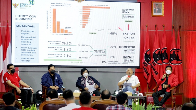 Di Dialog Kopi, 3 Menteri Beberkan Bangkitnya Ekonomi Jokowi