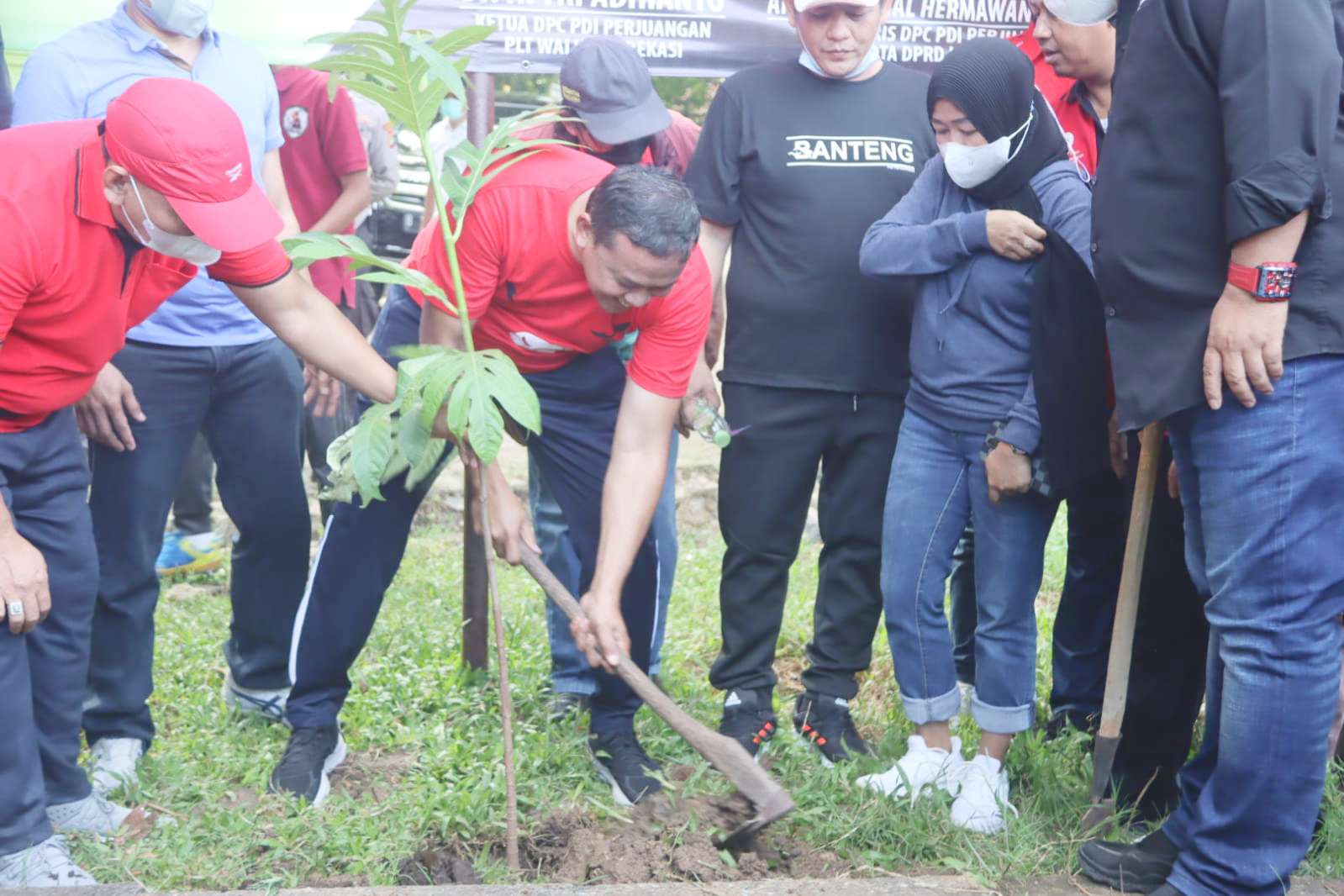 Tri Adhianto Tanam 1.000 Pohon Sukun di Bekasi Utara