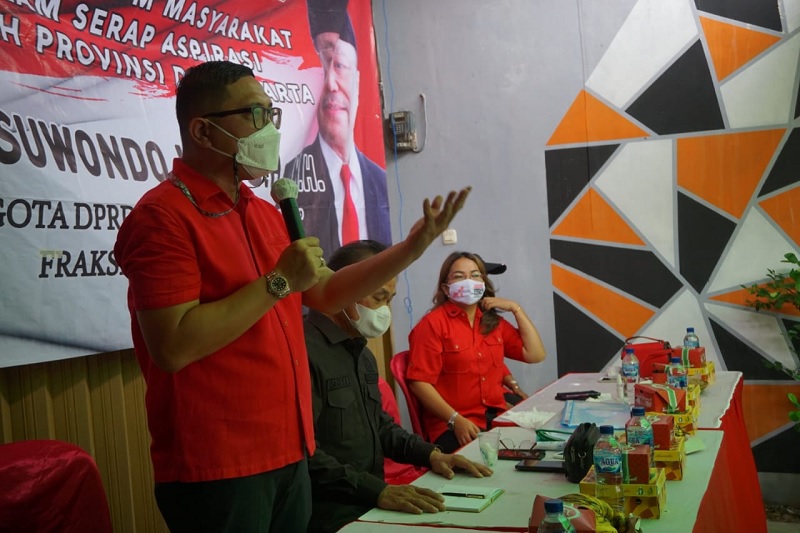 Brando Hadiri Reses DPRD DKI di Kantor PAC Tanjung Priok