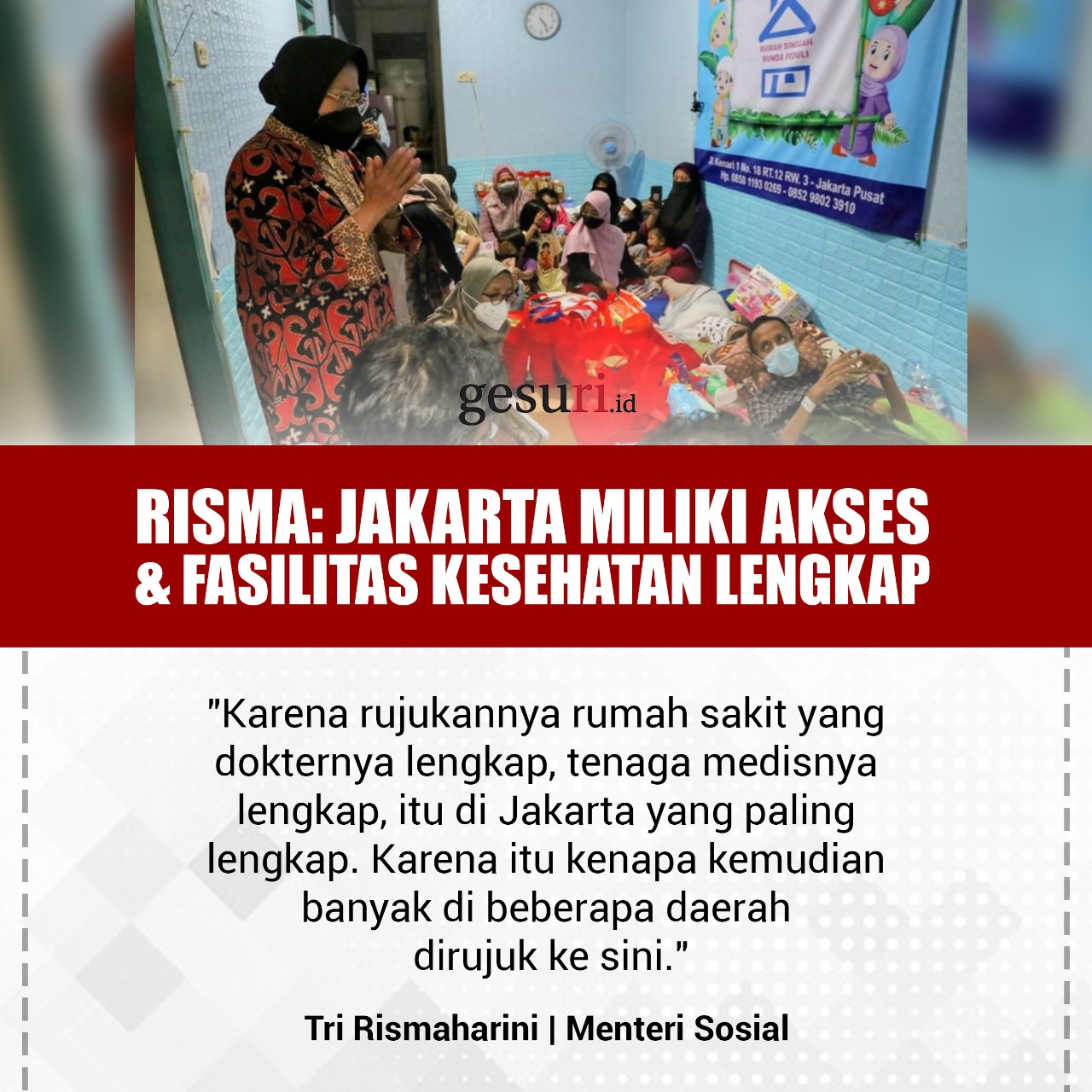 Jakarta Miliki Akses & Fasilitas Kesehatan Lengkap (1/3)
