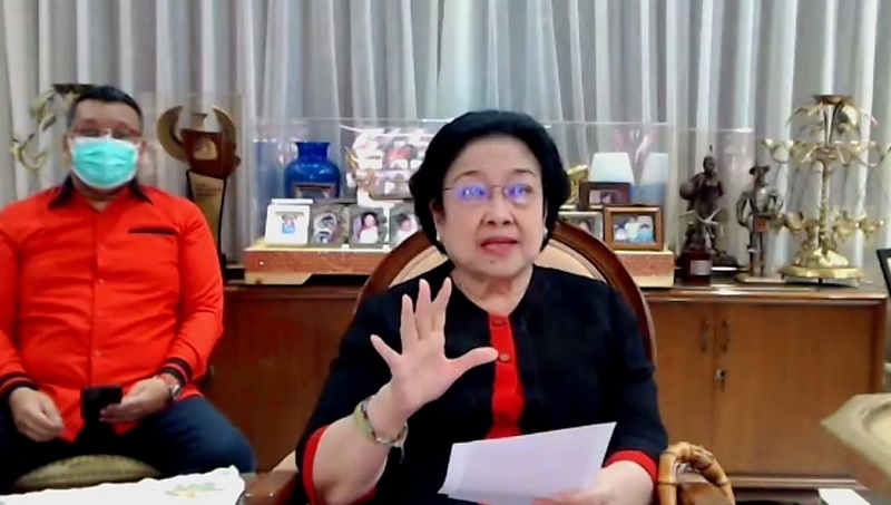 Halalbihalal, Megawati Ingatkan Jangan Terlena Hasil Survei