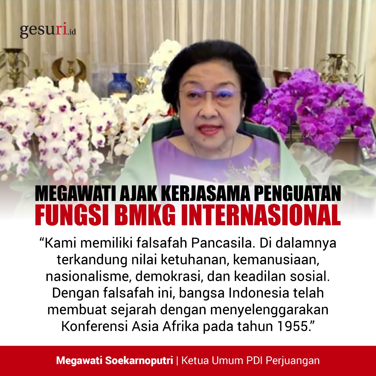 Megawati Ajak Kerjasama Penguatan BMKG Internasional (2/3)