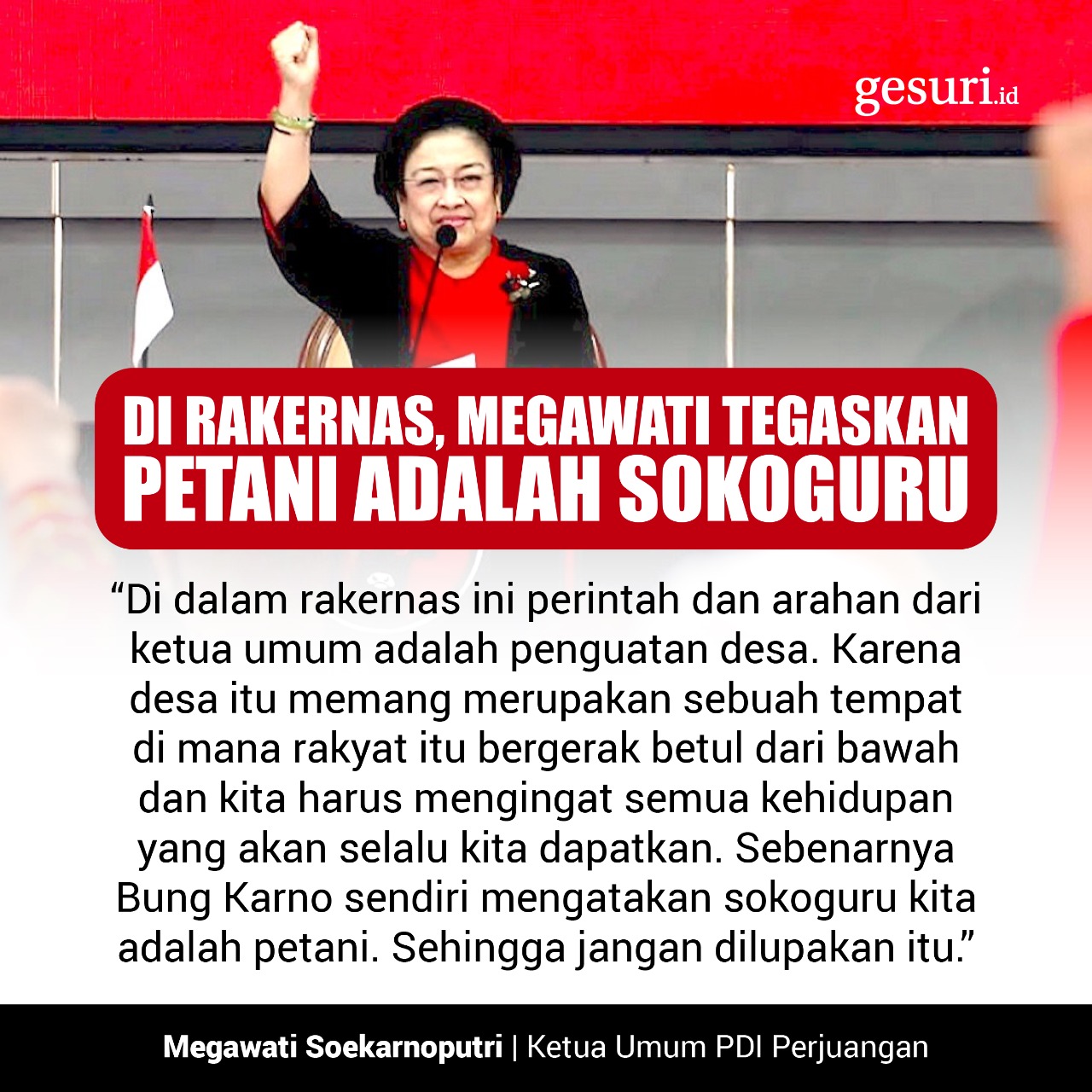 Megawati Tegaskan Petani adalah Sokoguru (1/3)