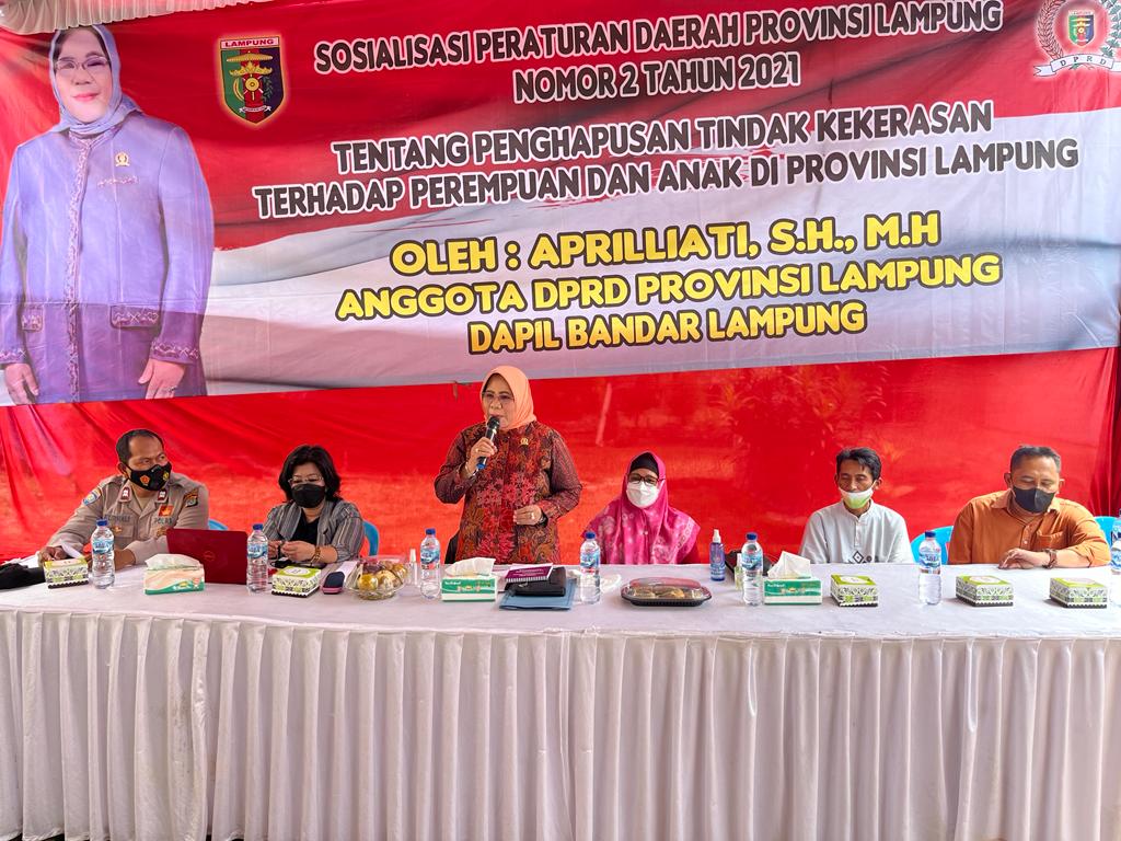Aprilliati Ajak Masyarakat Jaga Kota Bandar Lampung