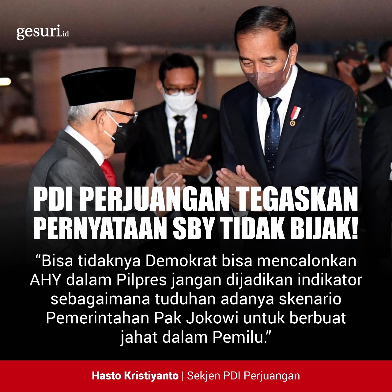 PDI Perjuangan Tegaskan Pernyataan SBY Tidak Bijak! (12/16)