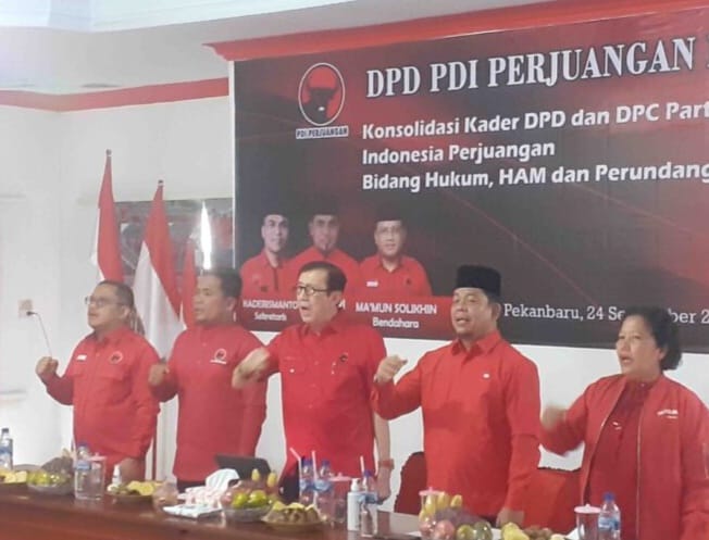 Yasonna Ajak Kader PDI Perjuangan Riau Tetap Solid