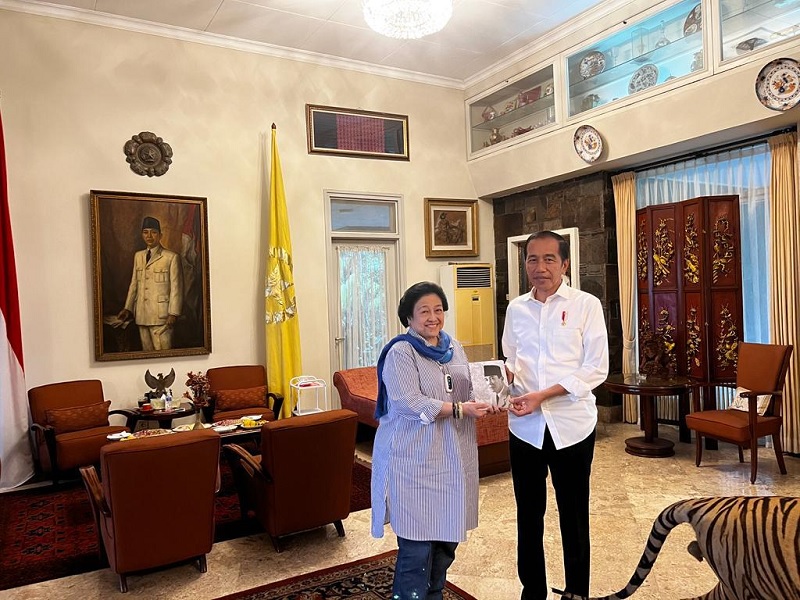 Megawati & Jokowi Bahas Kepemimpinan Nasional di Batu Tulis